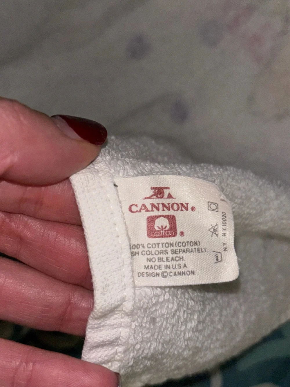 Vintage Cannon Garfield Bath Club Bath Towel